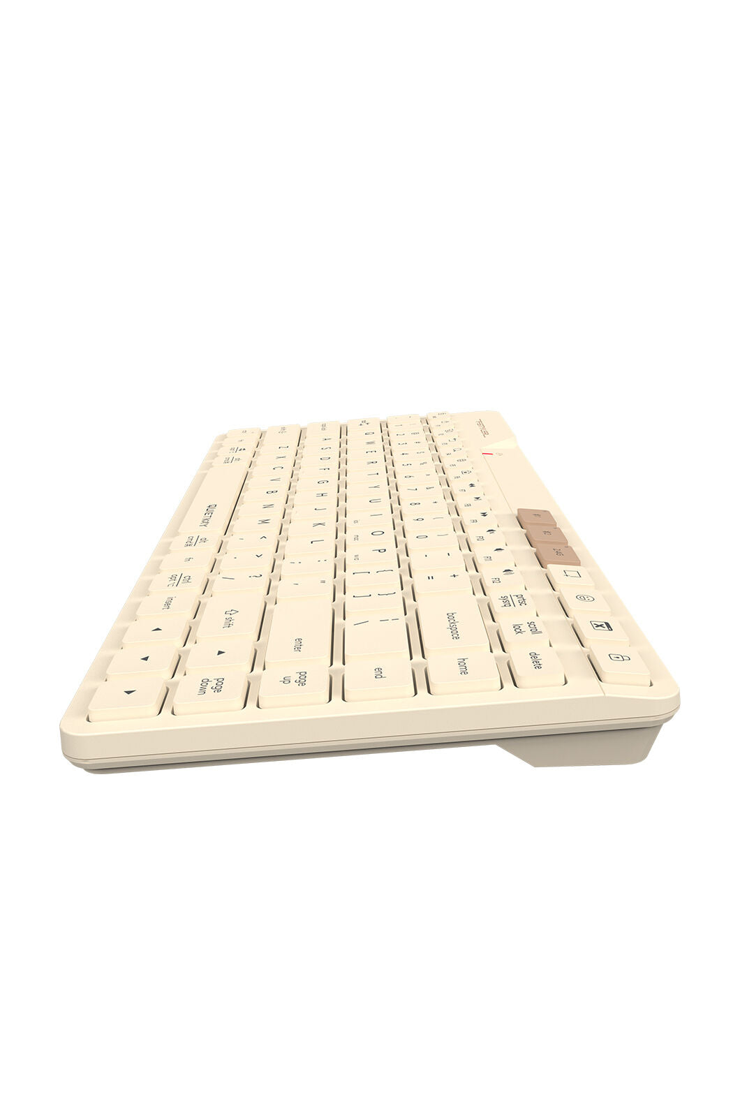 A4Tech - A4Tech FBK26C AS Cafe Latte Rechargeable Compact QuietKey Keyboard - cafe-latte