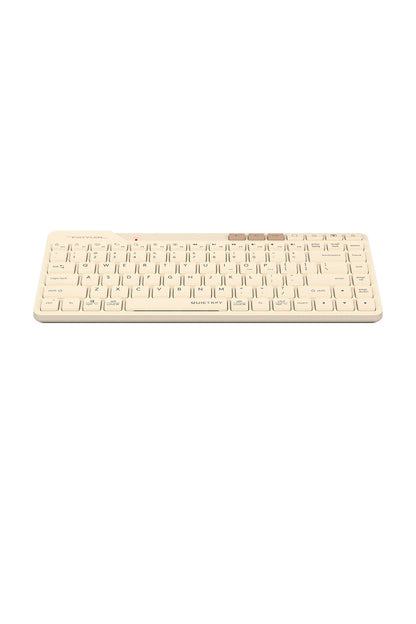 A4Tech - A4Tech FBK26C AS Cafe Latte Rechargeable Compact QuietKey Keyboard - cafe-latte