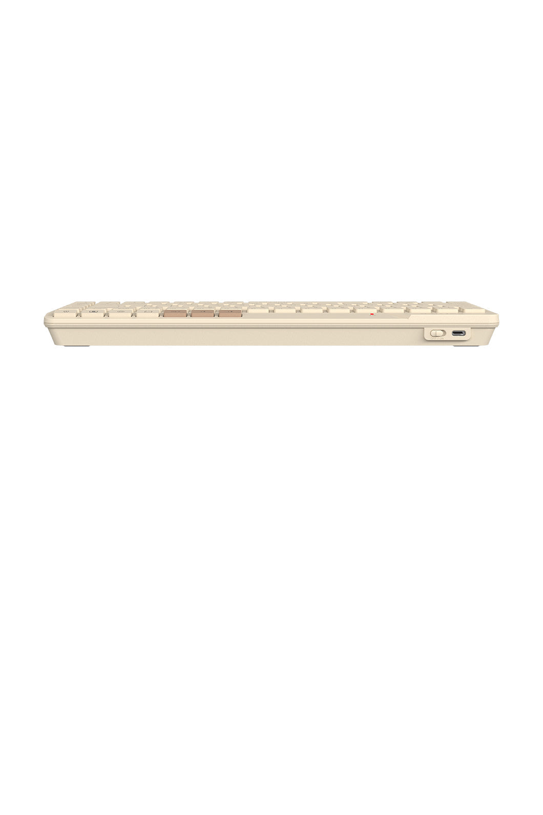 A4Tech - A4Tech FBK26C AS Cafe Latte Rechargeable Compact QuietKey Keyboard - cafe-latte