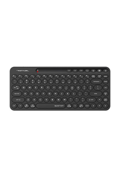 A4Tech - A4Tech FBK36C AS Black Compact Rechargeable QuietKey Keyboard - black