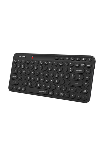 A4Tech - A4Tech FBK36C AS Black Compact Rechargeable QuietKey Keyboard - black