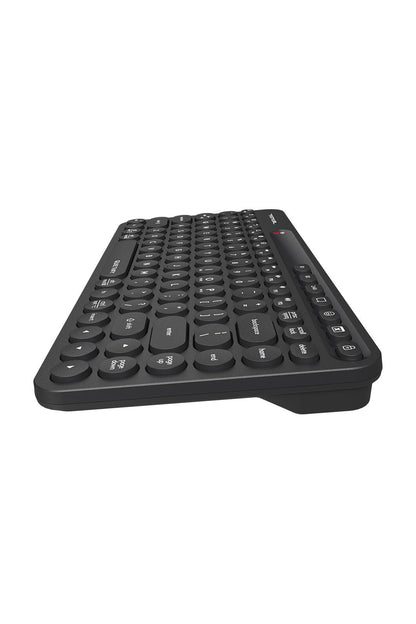 A4Tech - A4Tech FBK36C AS Black Compact Rechargeable QuietKey Keyboard - black