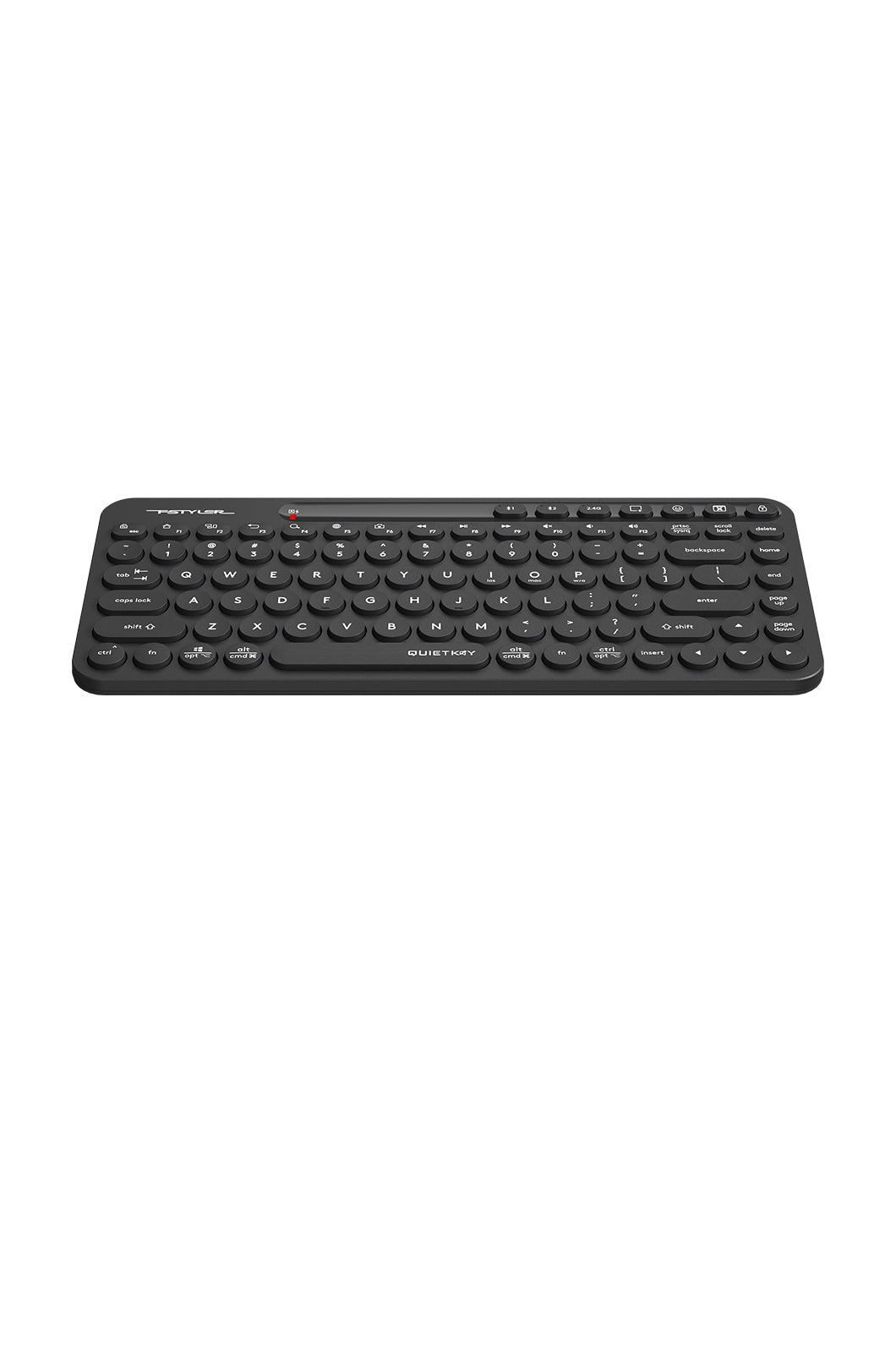 A4Tech - A4Tech FBK36C AS Black Compact Rechargeable QuietKey Keyboard - black