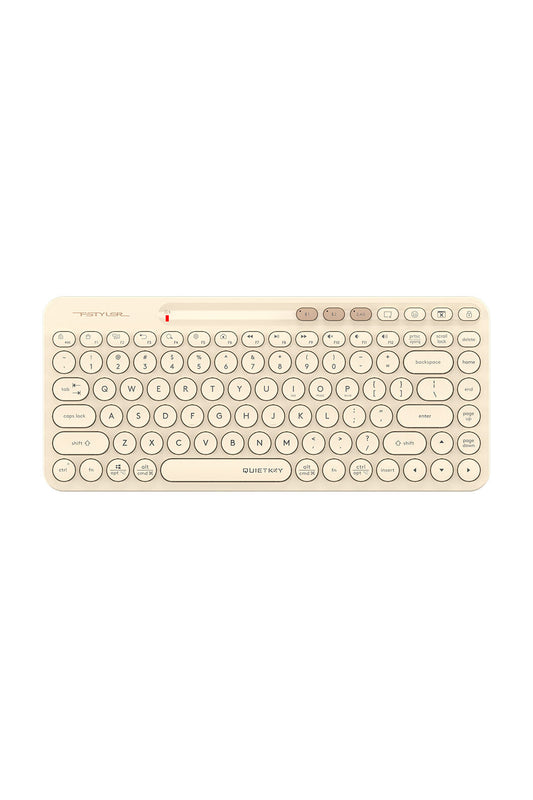 A4Tech - A4Tech FBK36C AS Cafe Latte Compact Rechargeable QuietKey Keyboard - cafe-latte