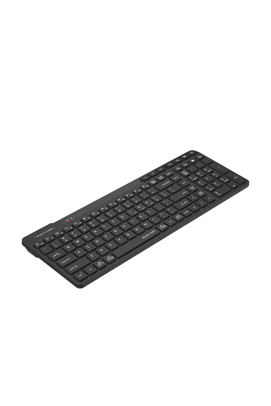 A4Tech - A4Tech FBK27C AS Black Rechargeable TKL QuietKey Keyboard - black