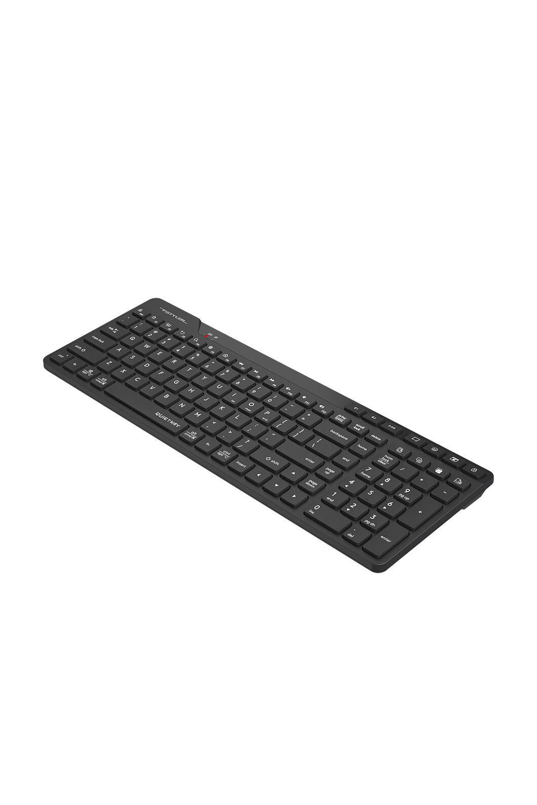 A4Tech - A4Tech FBK27C AS Black Rechargeable TKL QuietKey Keyboard - black