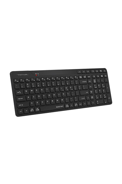 A4Tech - A4Tech FBK27C AS Black Rechargeable TKL QuietKey Keyboard - black