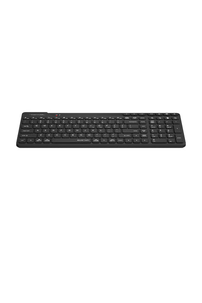 A4Tech - A4Tech FBK27C AS Black Rechargeable TKL QuietKey Keyboard - black