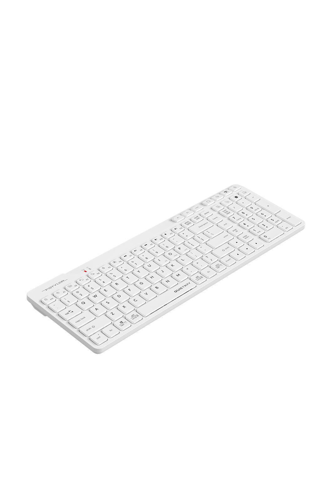 A4Tech - A4Tech FBK27C AS White Rechargeable TKL QuietKey Keyboard - white