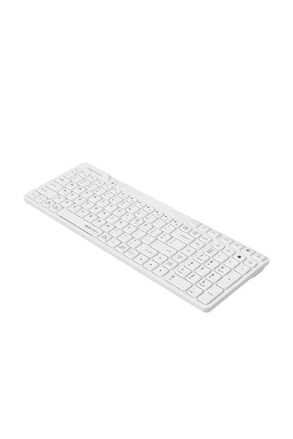 A4Tech - A4Tech FBK27C AS White Rechargeable TKL QuietKey Keyboard - white