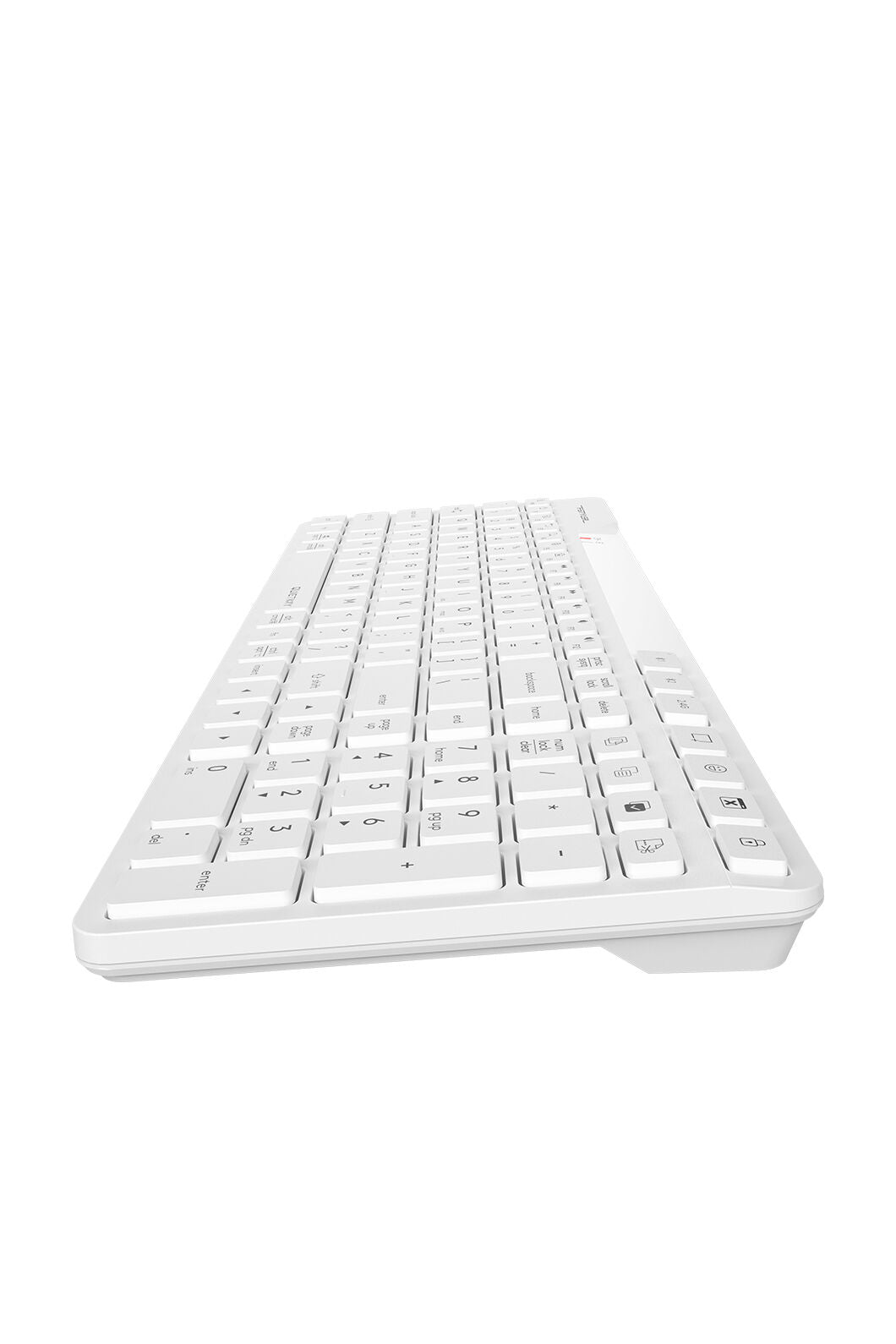 A4Tech - A4Tech FBK27C AS White Rechargeable TKL QuietKey Keyboard - white