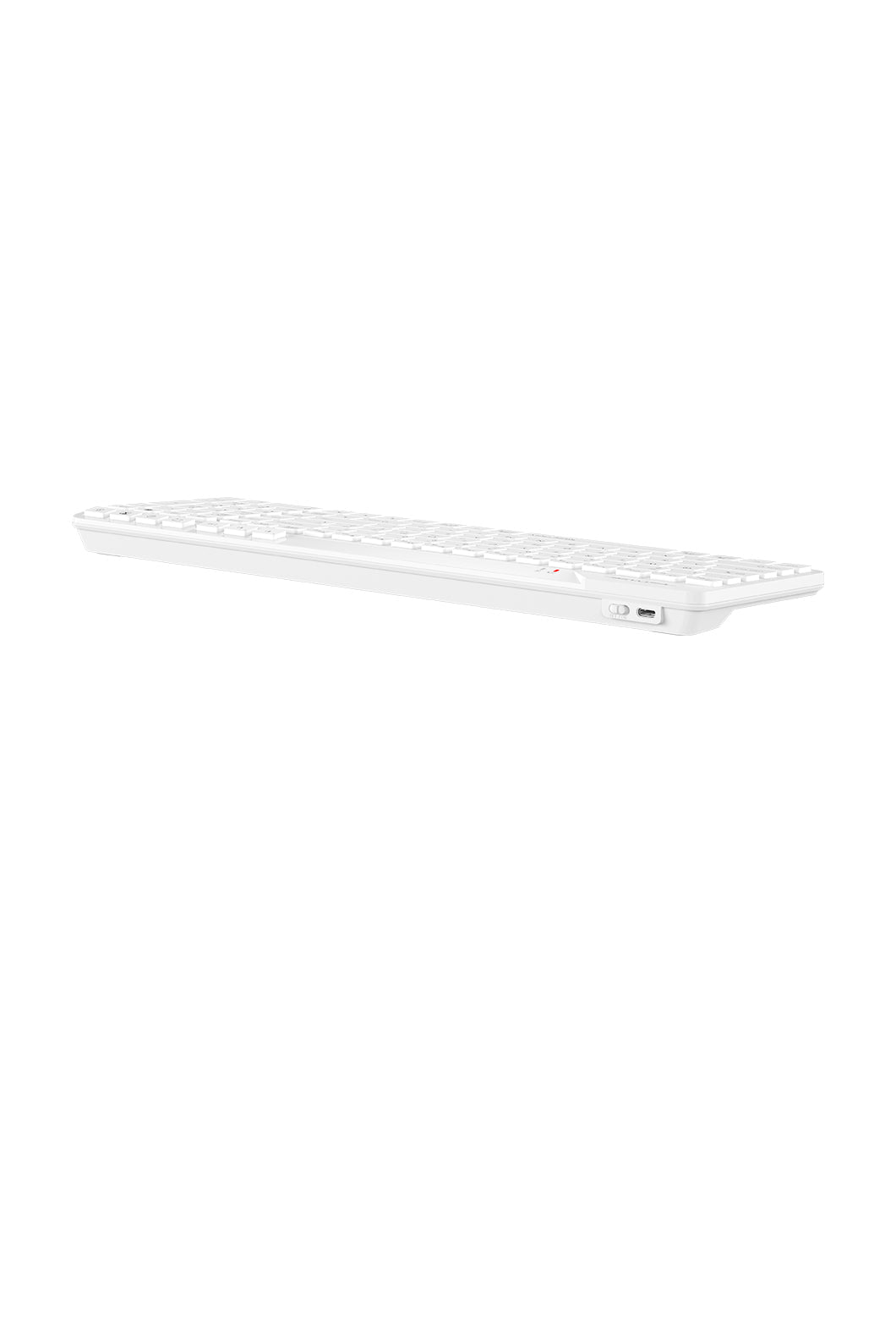 A4Tech - A4Tech FBK27C AS White Rechargeable TKL QuietKey Keyboard - white