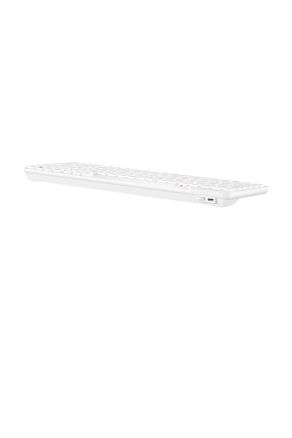 A4Tech - A4Tech FBK27C AS White Rechargeable TKL QuietKey Keyboard - white