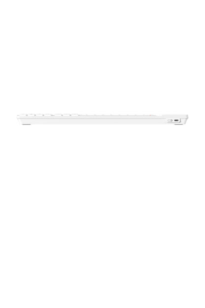 A4Tech - A4Tech FBK27C AS White Rechargeable TKL QuietKey Keyboard - white