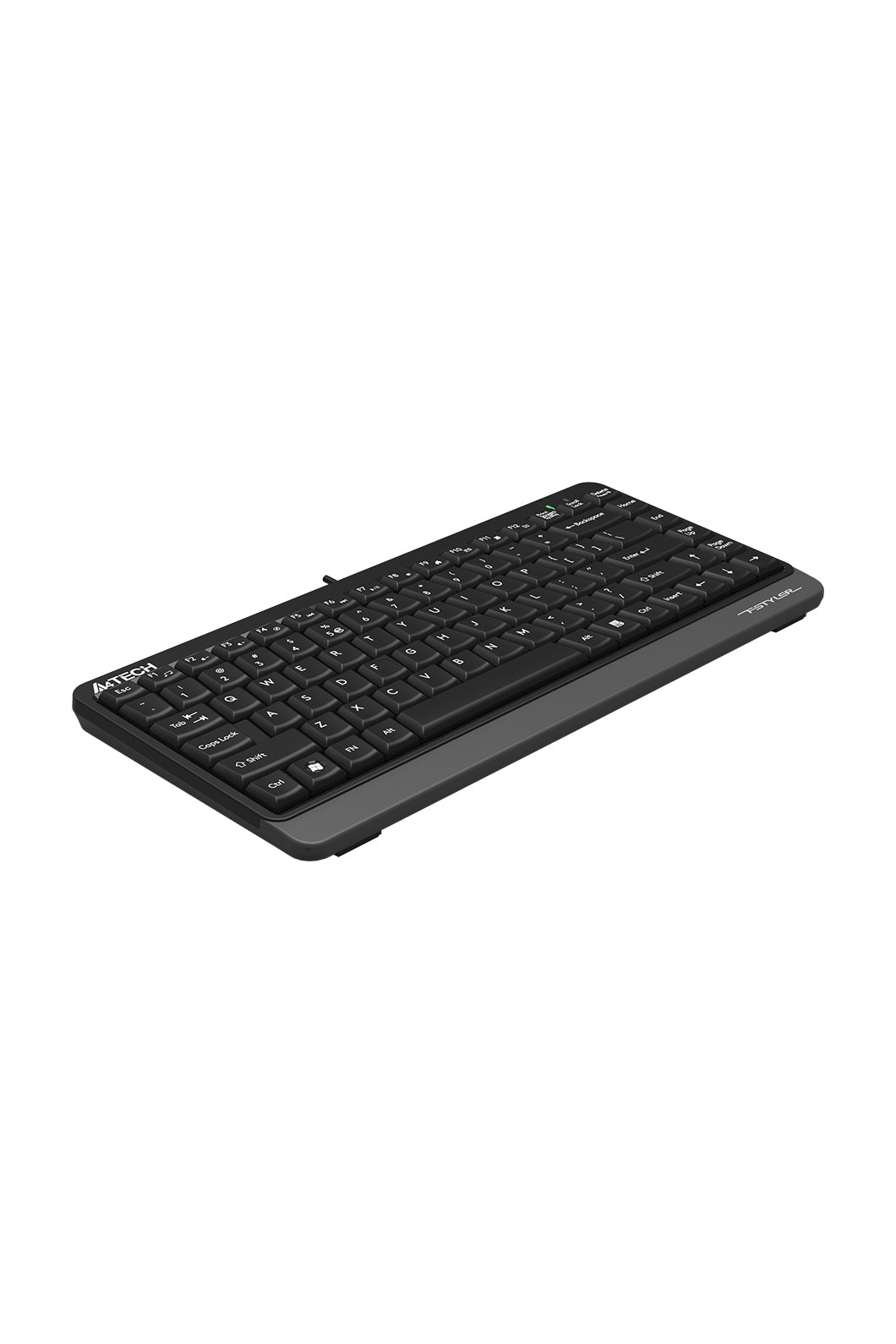 A4Tech - A4Tech FKS11 Grey Full Size A-Shape Comfortable Wired Keyboard - grey