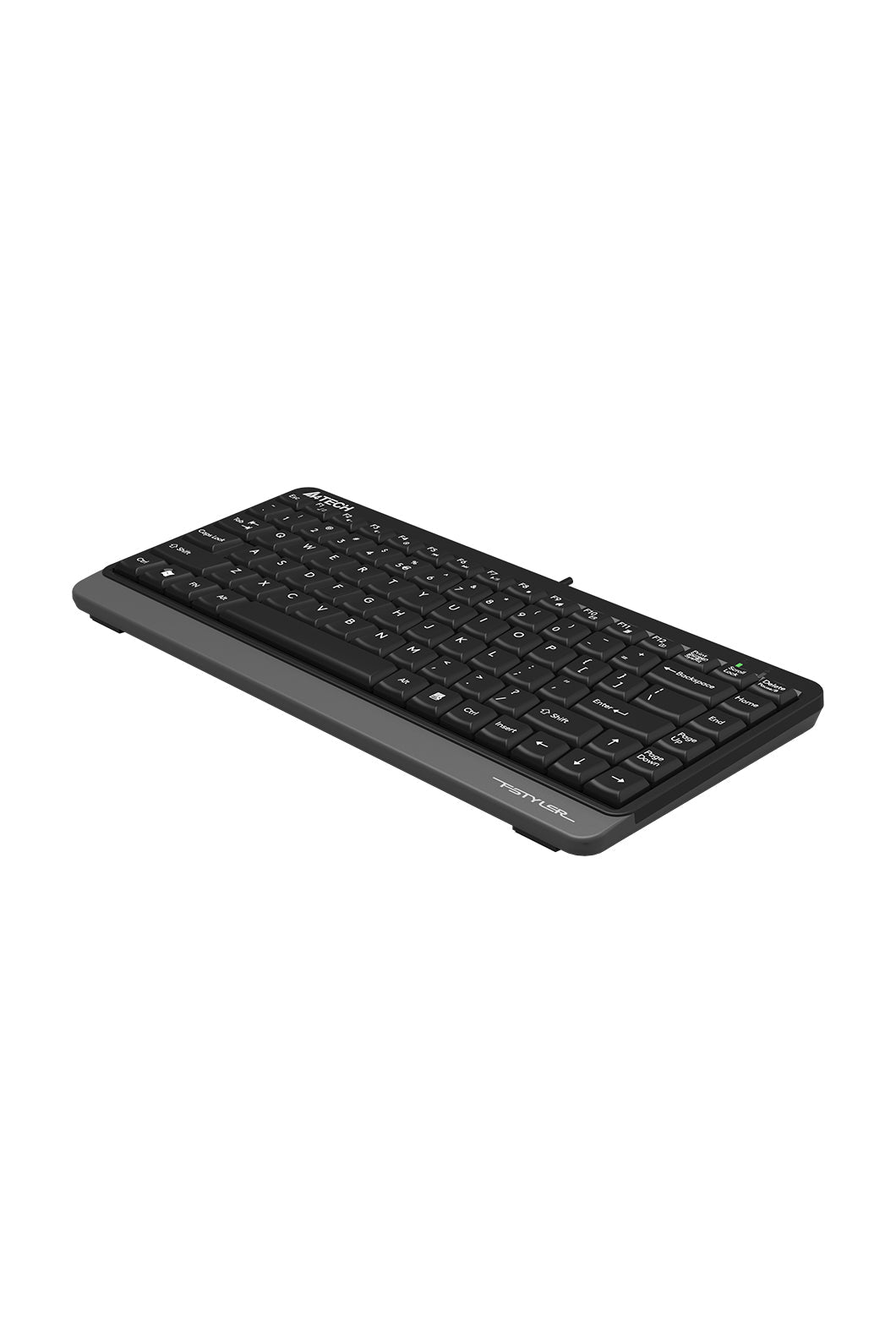 A4Tech - A4Tech FKS11 Grey Full Size A-Shape Comfortable Wired Keyboard - grey