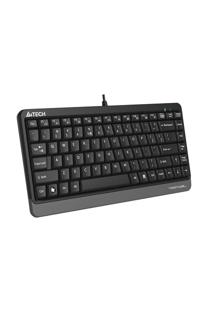 A4Tech - A4Tech FKS11 Grey Full Size A-Shape Comfortable Wired Keyboard - grey