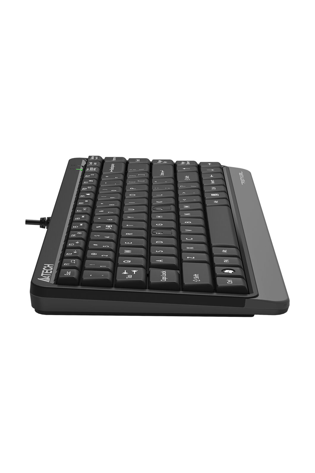 A4Tech - A4Tech FKS11 Grey Full Size A-Shape Comfortable Wired Keyboard - grey