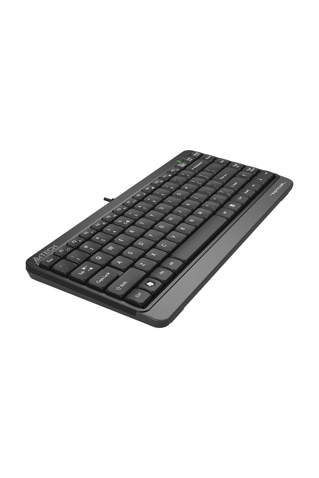 A4Tech - A4Tech FK11 Grey Compact Wired Keyboard - grey