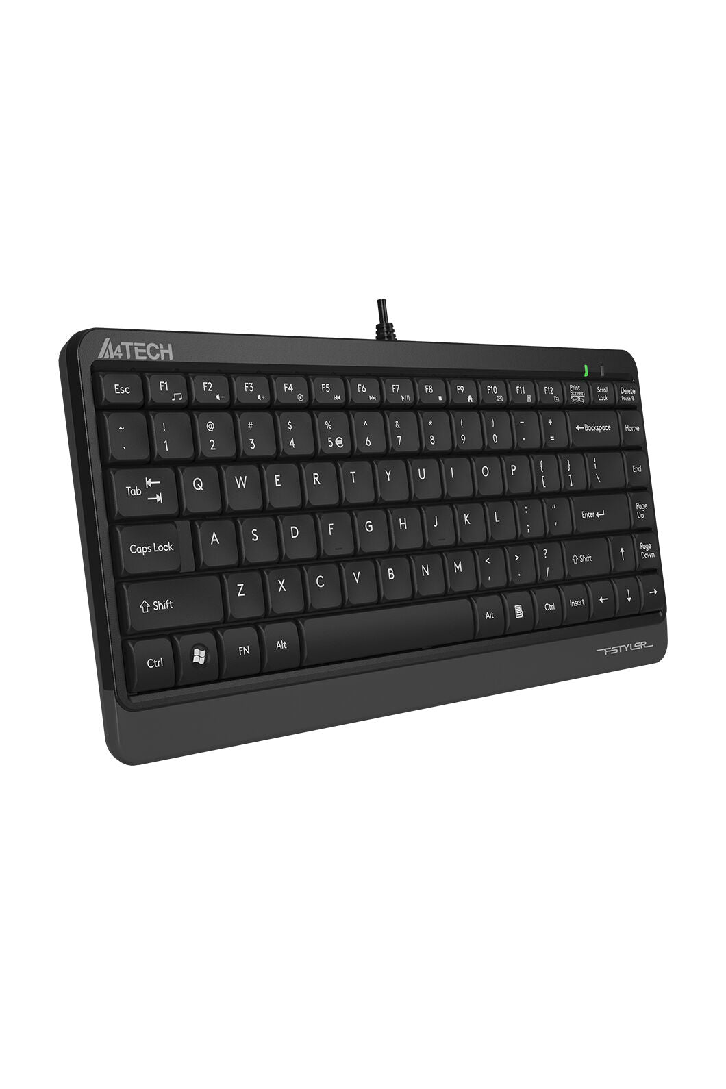 A4Tech - A4Tech FK11 Grey Compact Wired Keyboard - grey
