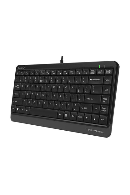 A4Tech - A4Tech FK11 Grey Compact Wired Keyboard - grey