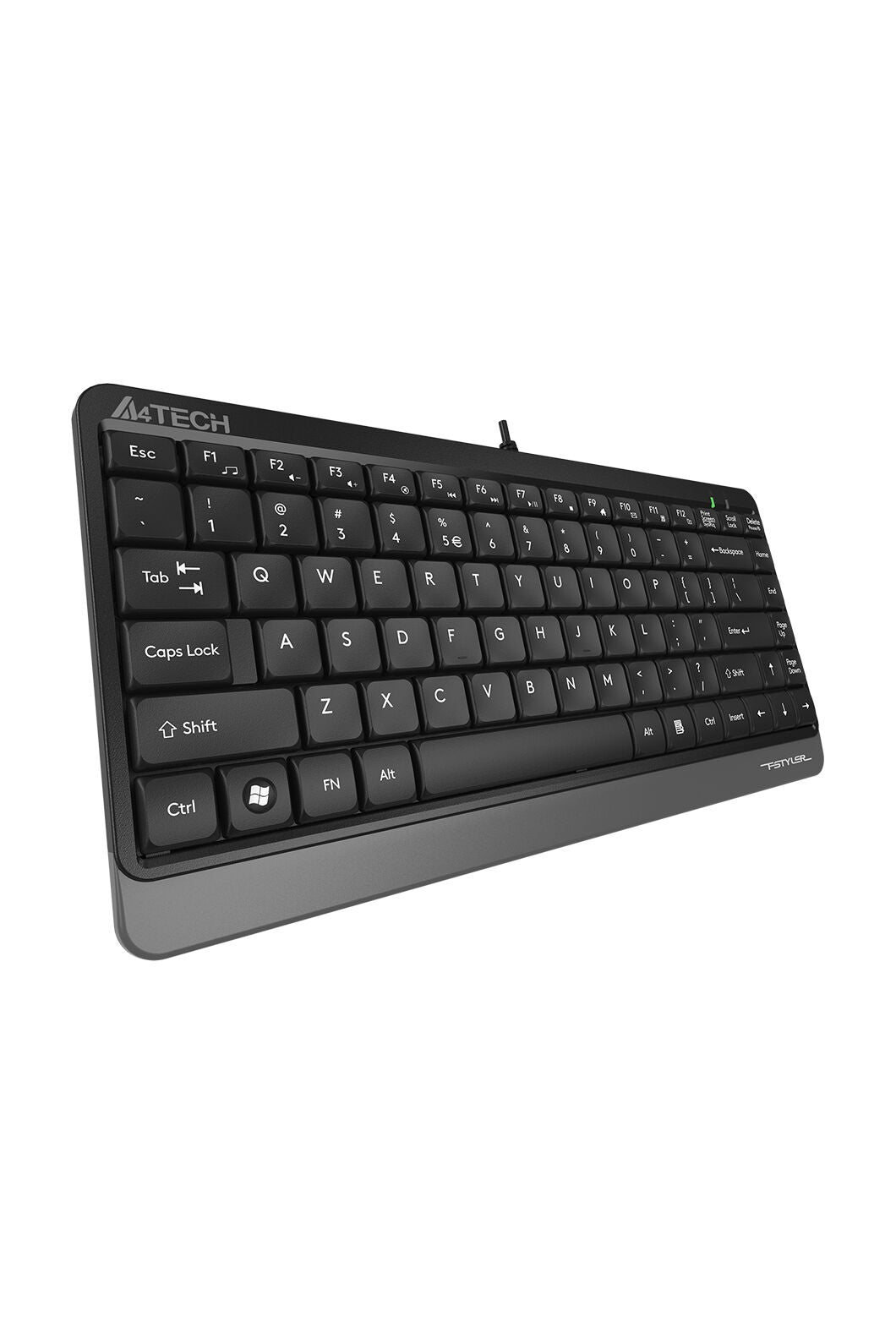 A4Tech - A4Tech FK11 Grey Compact Wired Keyboard - grey