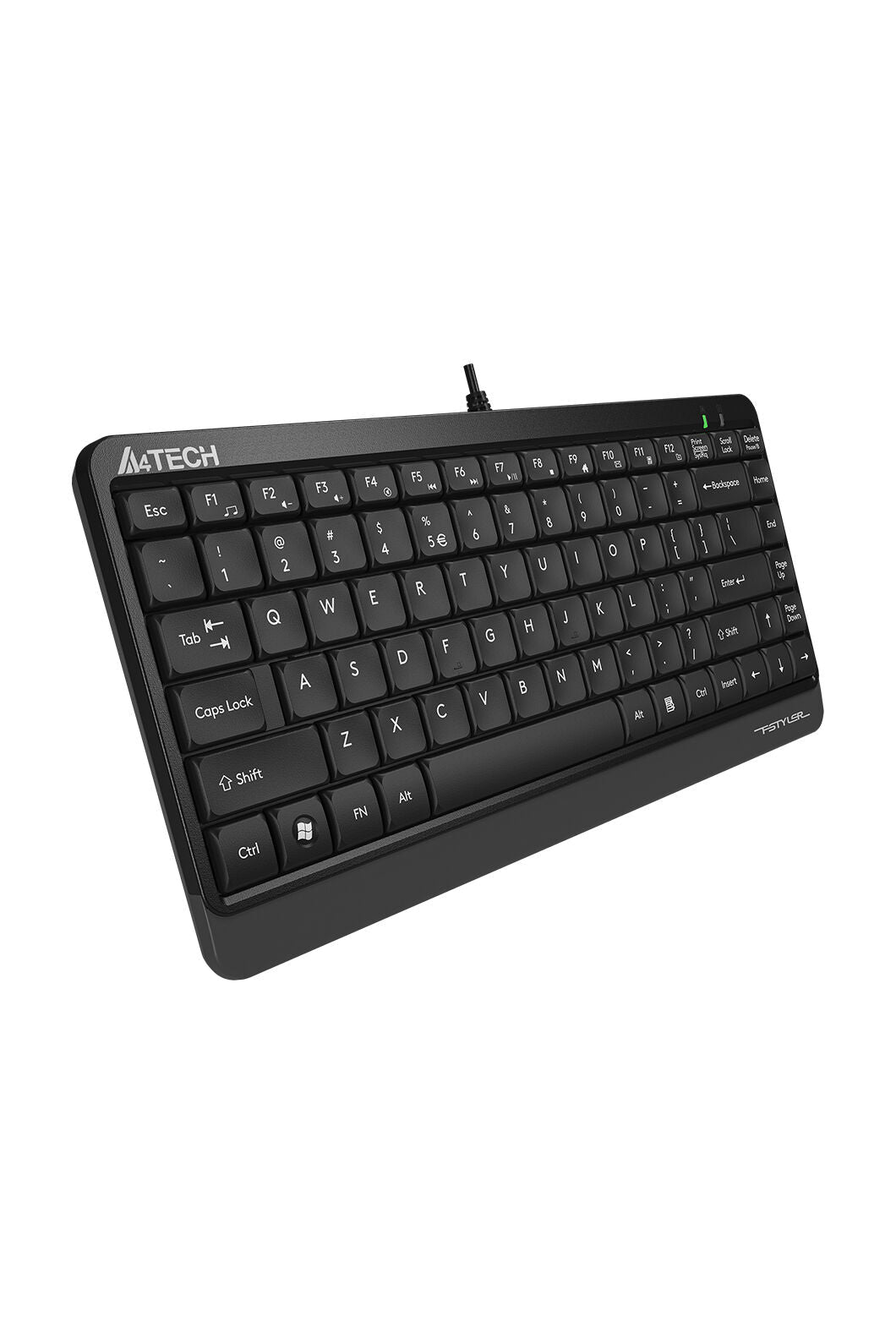 A4Tech - A4Tech FK11 Grey Compact Wired Keyboard - grey