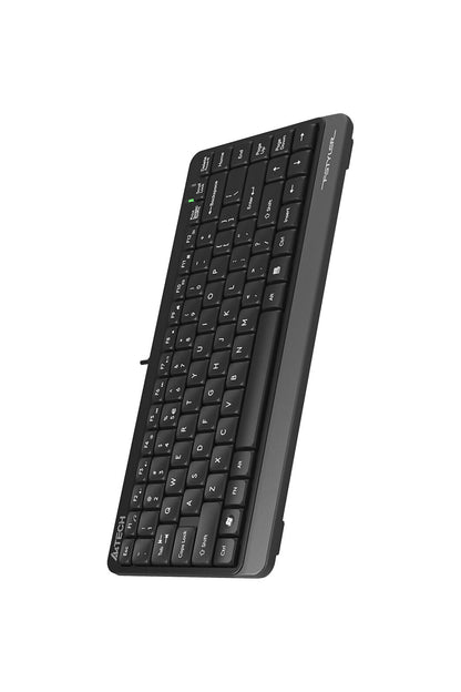 A4Tech - A4Tech FK11 Grey Compact Wired Keyboard - grey