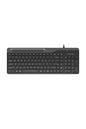 A4Tech - A4Tech FK25 Black TKL 2-Section Multimedia Wired Keyboard - black