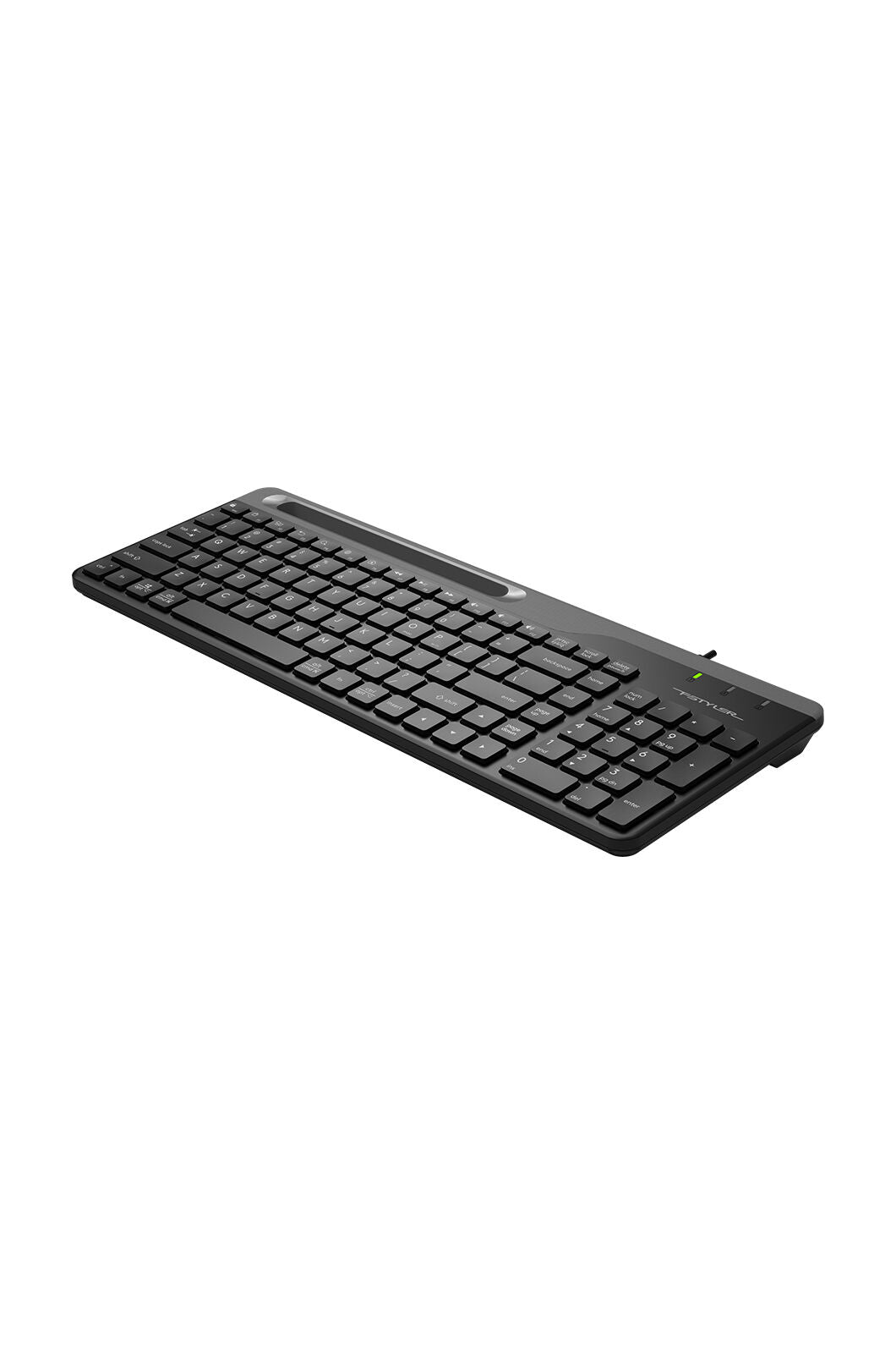 A4Tech - A4Tech FK25 Black TKL 2-Section Multimedia Wired Keyboard - black