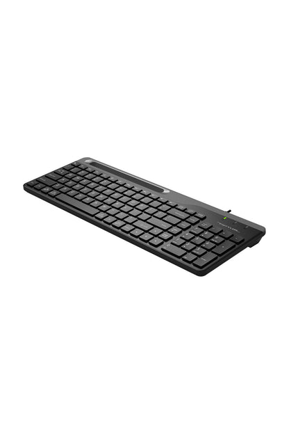 A4Tech - A4Tech FK25 Black TKL 2-Section Multimedia Wired Keyboard - black