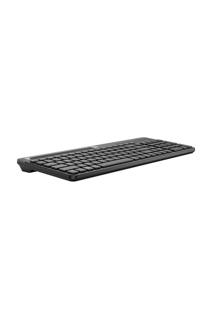 A4Tech - A4Tech FK25 Black TKL 2-Section Multimedia Wired Keyboard - black