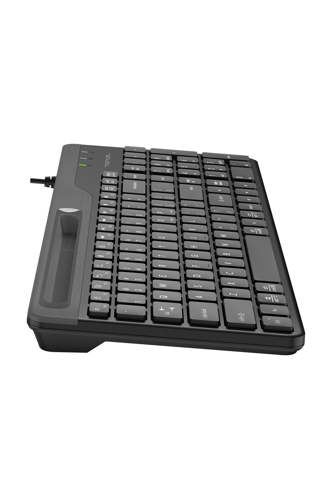 A4Tech - A4Tech FK25 Black TKL 2-Section Multimedia Wired Keyboard - black