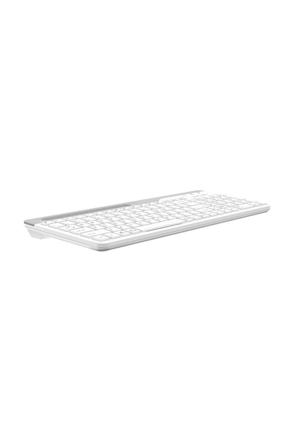A4Tech - A4Tech FK25 White TKL 2-Section Multimedia Wired Keyboard - white