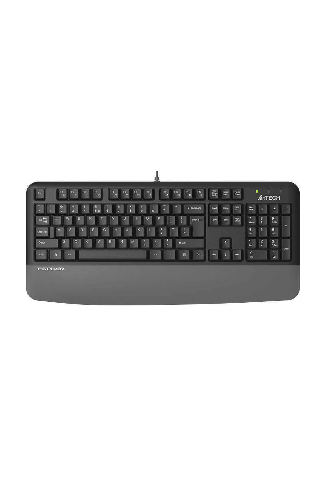 A4Tech - A4Tech FK20 Grey Full Size Multimedia Wired Keyboard - grey