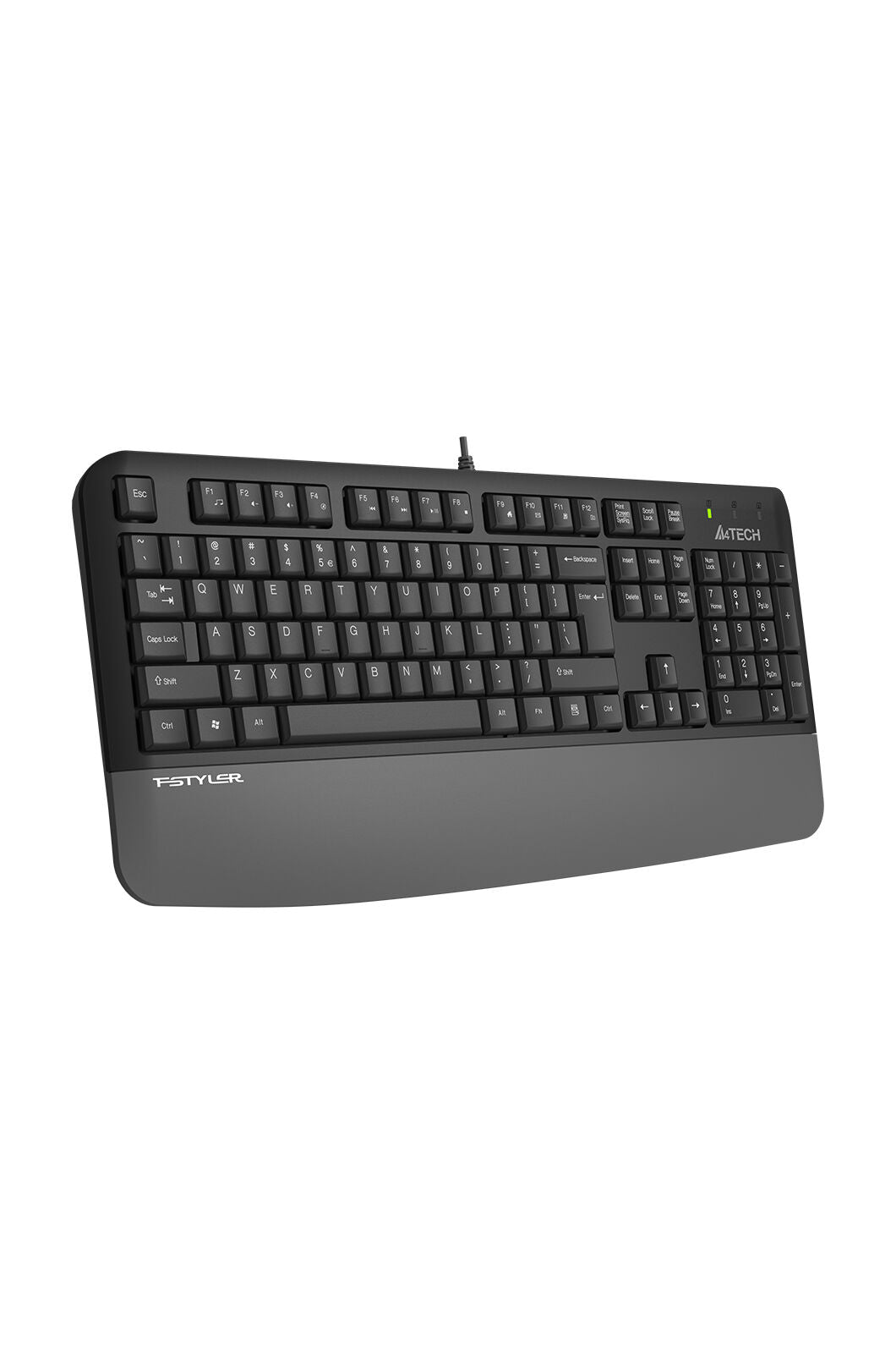 A4Tech - A4Tech FK20 Grey Full Size Multimedia Wired Keyboard - grey