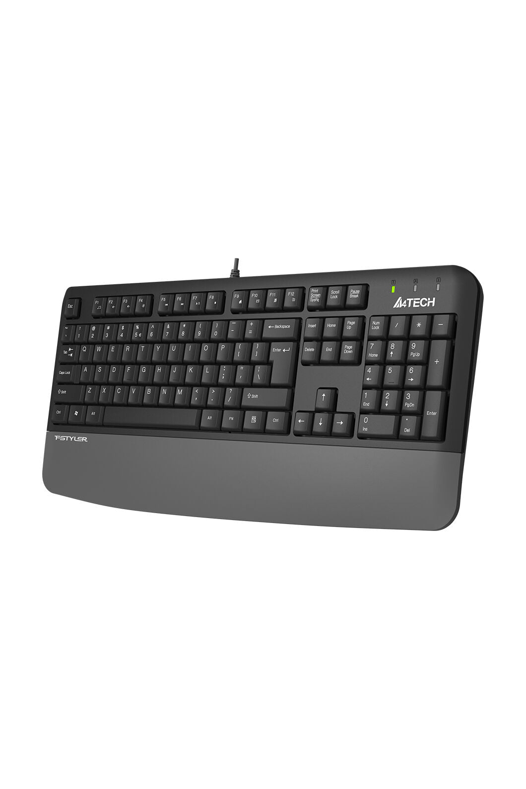 A4Tech - A4Tech FK20 Grey Full Size Multimedia Wired Keyboard - grey