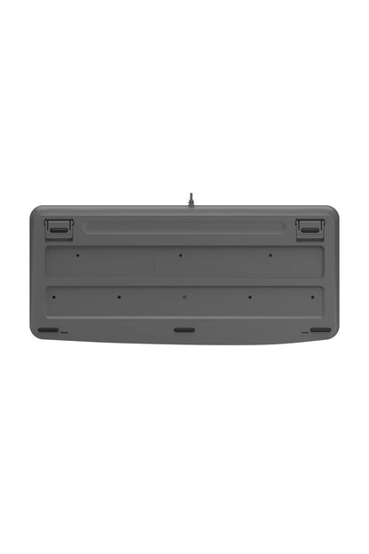 A4Tech - A4Tech FK20 Grey Full Size Multimedia Wired Keyboard - grey
