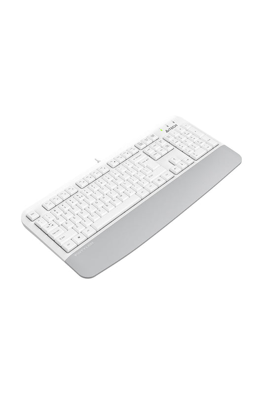 A4Tech - A4Tech FK20 White Full Size Multimedia Wired Keyboard - white