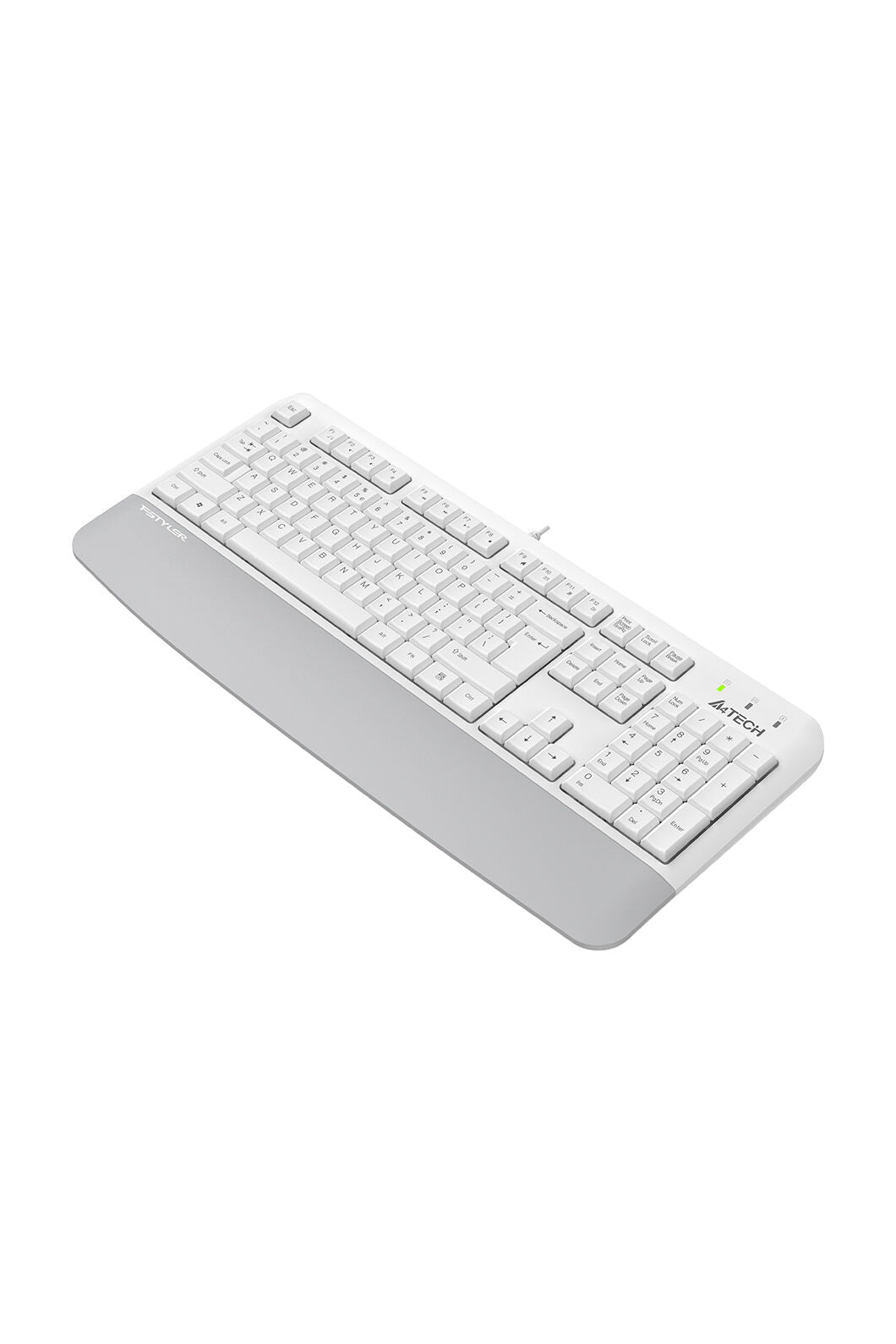 A4Tech - A4Tech FK20 White Full Size Multimedia Wired Keyboard - white