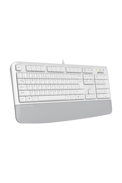 A4Tech - A4Tech FK20 White Full Size Multimedia Wired Keyboard - white
