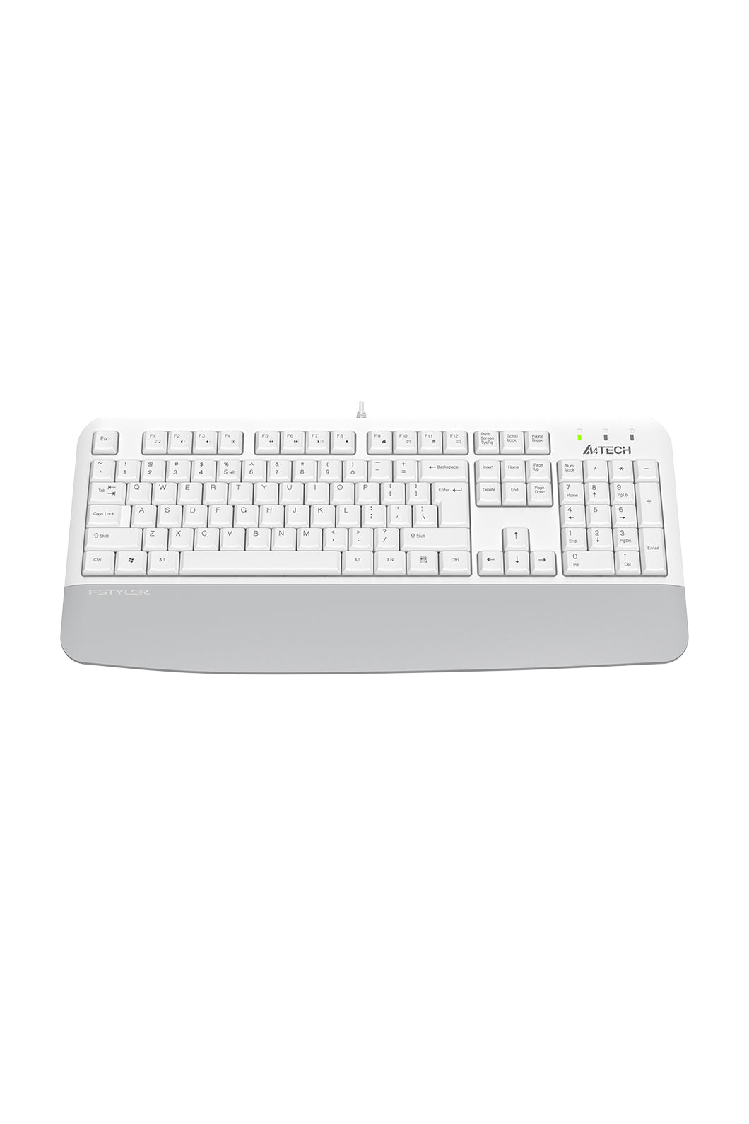 A4Tech - A4Tech FK20 White Full Size Multimedia Wired Keyboard - white