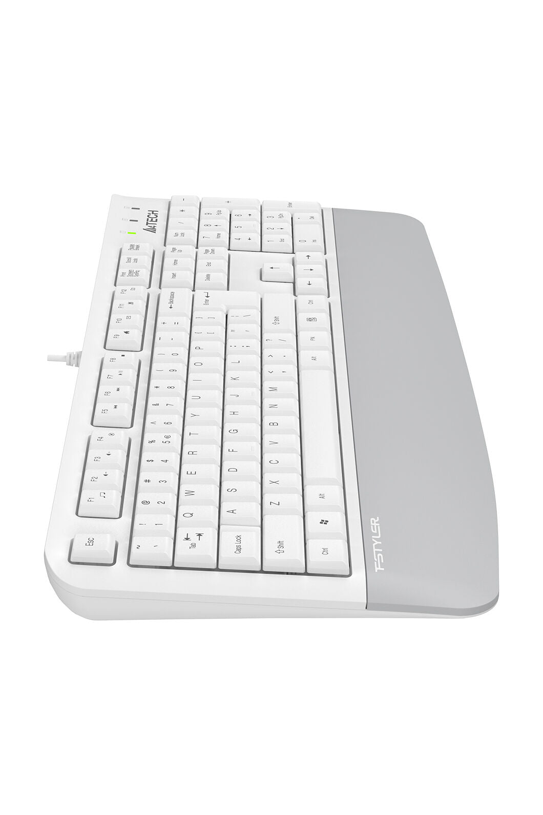 A4Tech - A4Tech FK20 White Full Size Multimedia Wired Keyboard - white