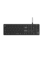 A4Tech - A4Tech FX55 Black Full Size Low-Profile Wired Keyboard - black