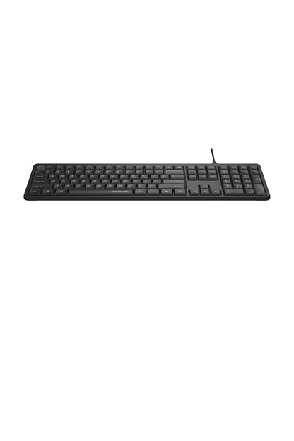 A4Tech - A4Tech FX55 Black Full Size Low-Profile Wired Keyboard - black