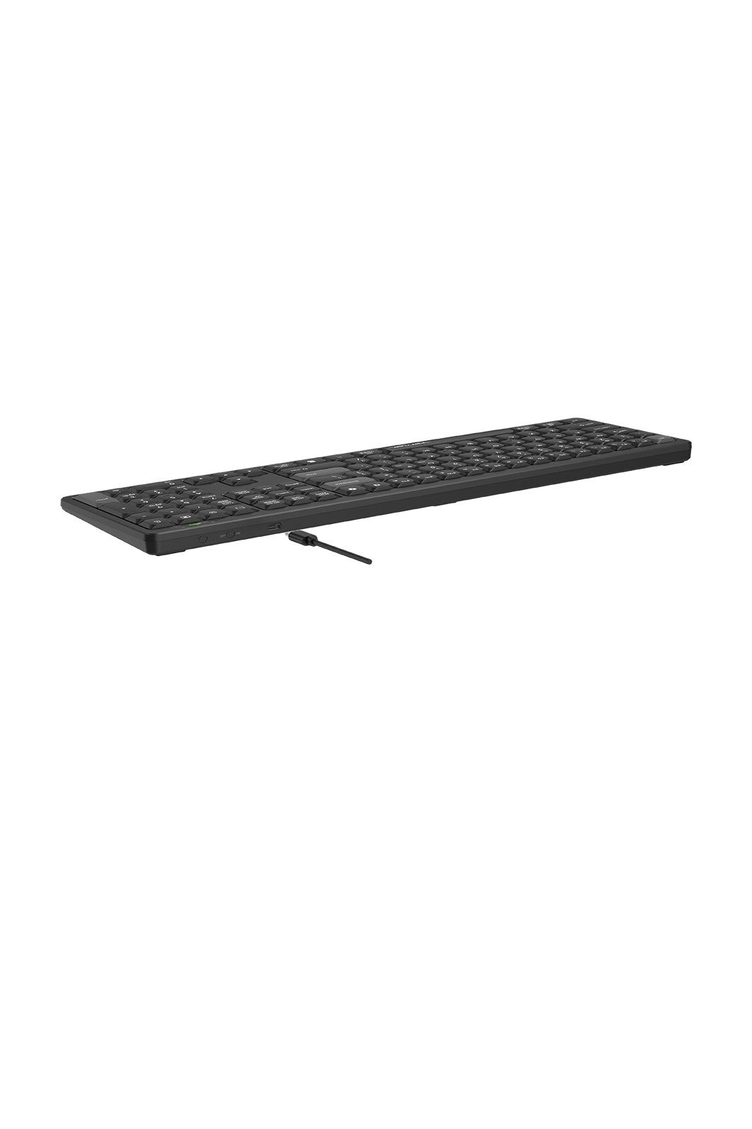 A4Tech - A4Tech FX55 Black Full Size Low-Profile Wired Keyboard - black