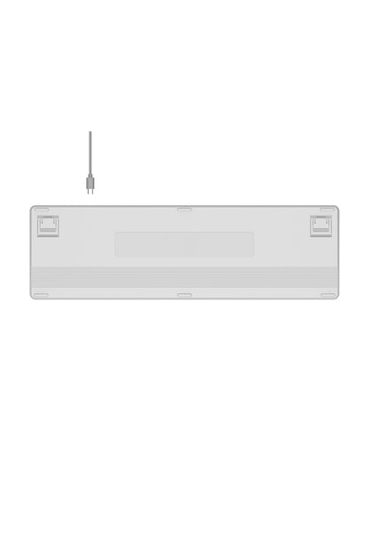 A4Tech - A4Tech FX55 White Full Size Low-Profile Wired Keyboard - white