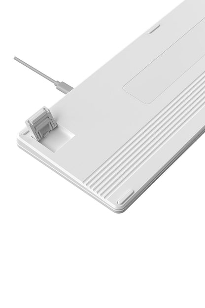 A4Tech - A4Tech FX55 White Full Size Low-Profile Wired Keyboard - white