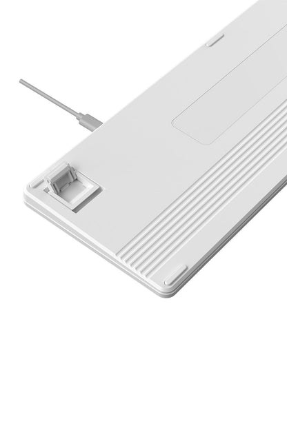 A4Tech - A4Tech FX55 White Full Size Low-Profile Wired Keyboard - white