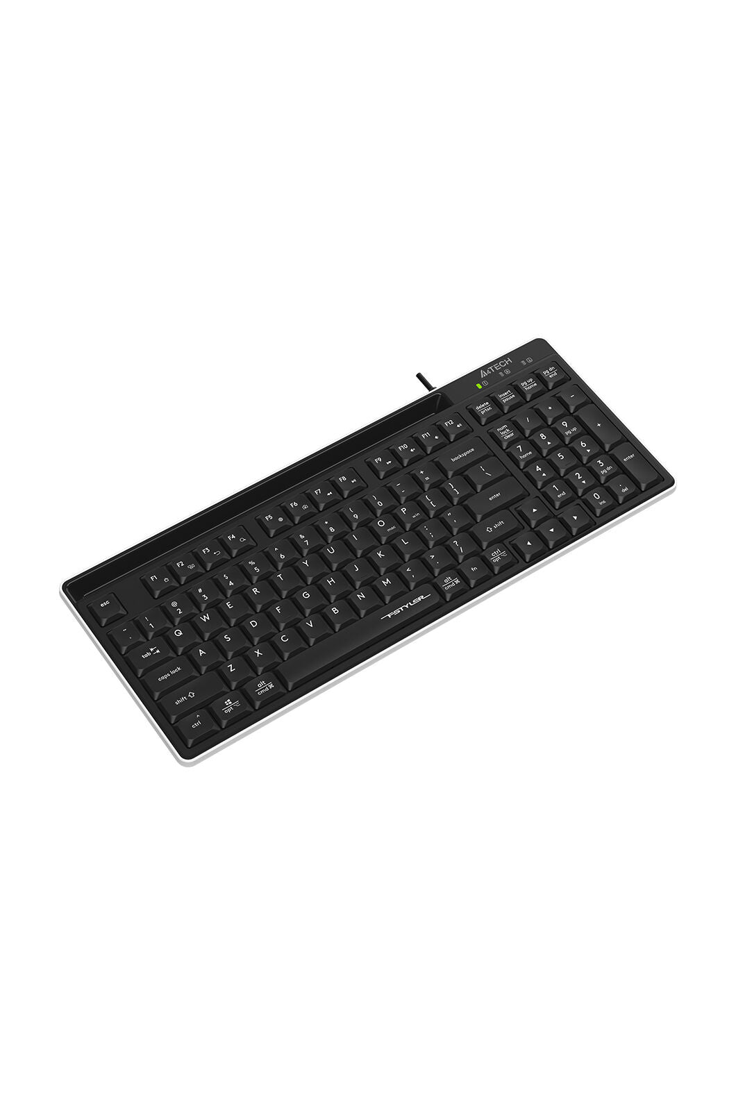 A4Tech - A4Tech FX70 Black TKL Low-Profile Wired Keyboard - black